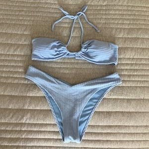 Abercrombie Blue Terry Cloth Bikini